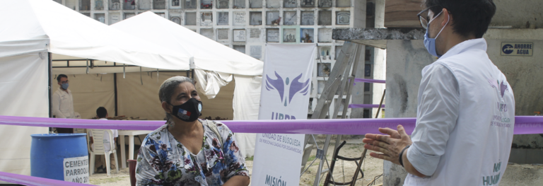 La Unidad de Búsqueda de Personas dadas por Desaparecidas avanza con el Plan Regional del Magdalena Caldense en el cementerio La Dorada, Caldas