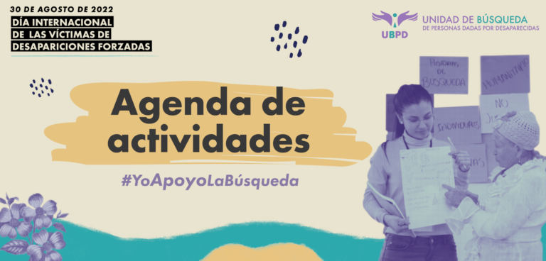 Participa en las actividades del Día Internacional de las Víctimas de Desapariciones Forzadas