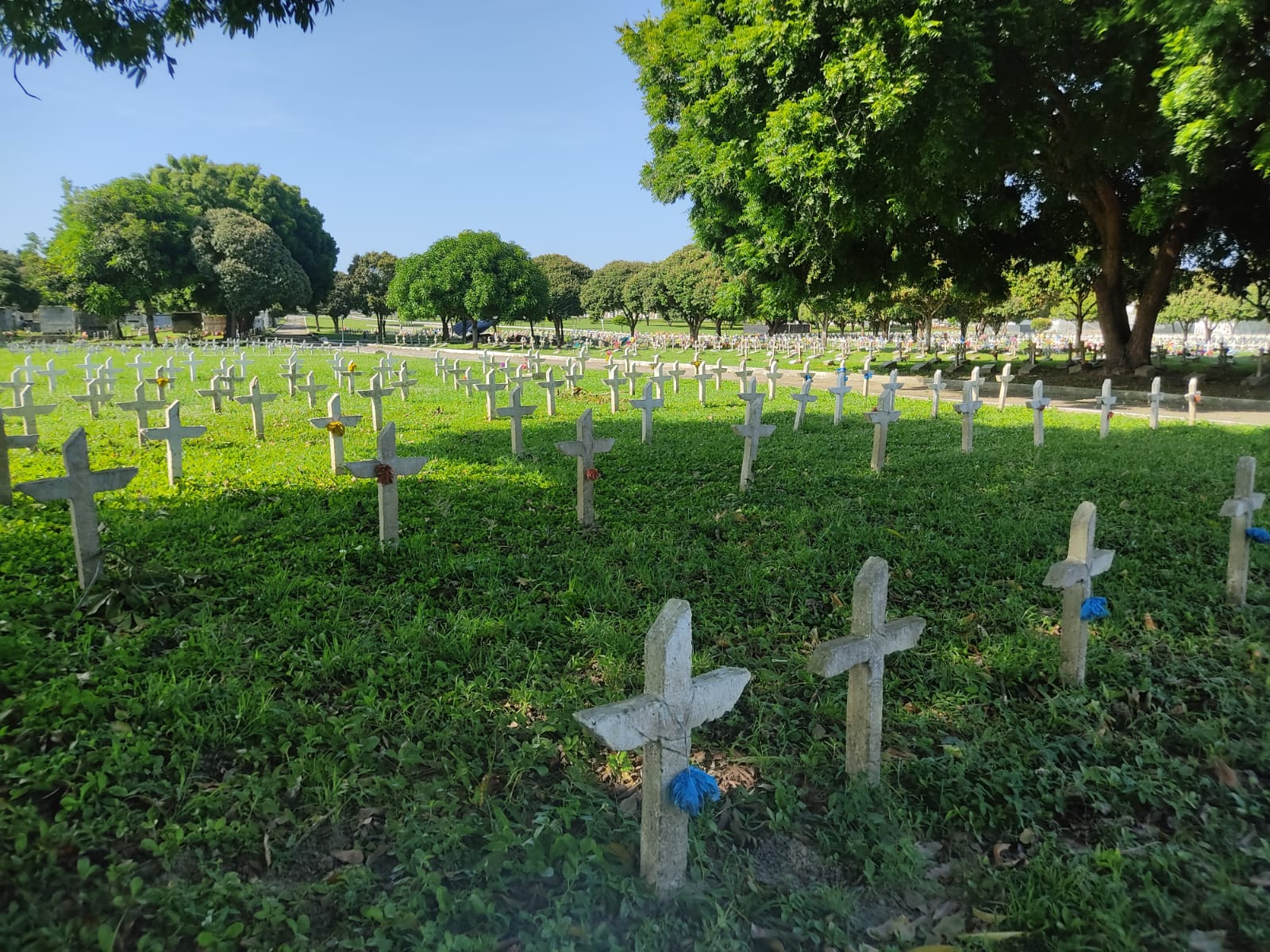 Panorámica del Cementerio Calancala de Barranquilla, lugar donde la UBPD adelanta invertención forense