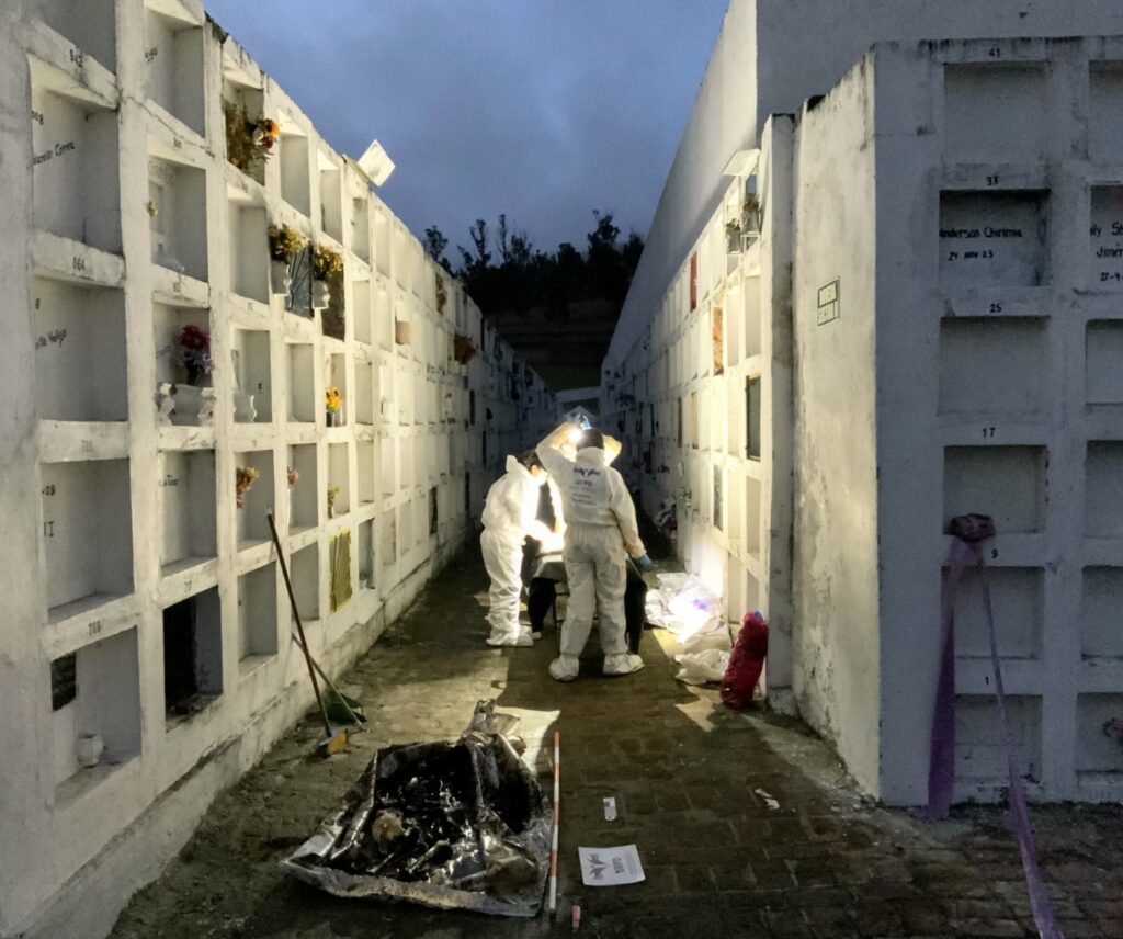 Cuatro cuerpos fueron recuperados en el Cementerio Central de Pasto