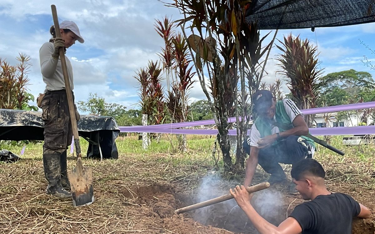 Equipo de la UBPD en Putumayo y la comunidad del pueblo Siona de Puerto Asís trabajan en conjunto para recuperar cuerpos de personas desaparecidas