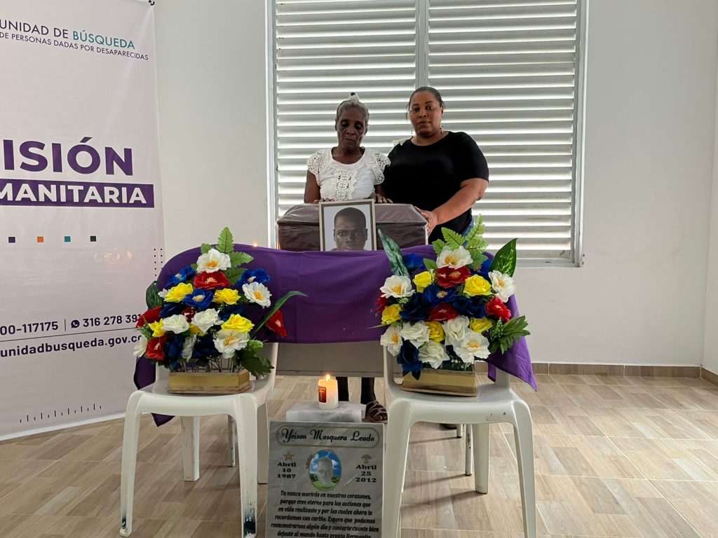 La familia de Yeison Mosquera recibió el cuerpo de su ser querido gracias a la Búsqueda invesa.