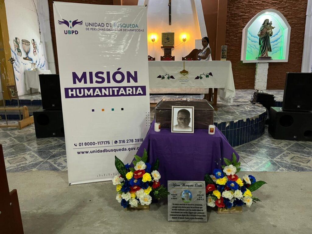 En enero de 2025, el cuerpo de Yeison Mosquera Leudo fue entregado dignamente a su famila y sus allegados en Puerto Meluk, cabecera del municipio de Medio Baudó, en el Chocó.