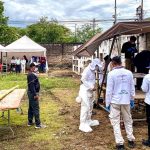 Equipo de la UBPD en le Huila durante una jornada forense en un cementerio del departamento del Huila