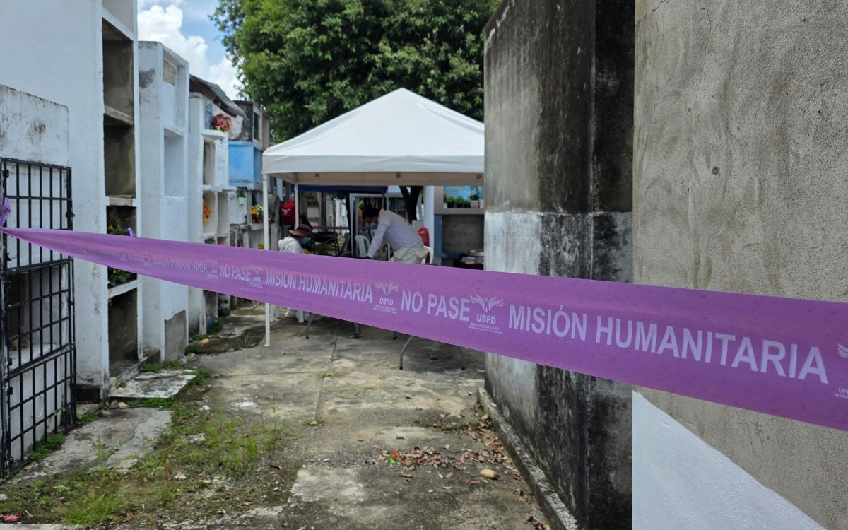 El equipo investigativo y forense de la Unidad de Búsqueda de Personas Dadas por Desaparecidas (UBPD) en Córdoba culminó la primera fase de la intervención humanitaria y extrajudicial en el cementerio Jardín de Paz de San José, en Tierralta.