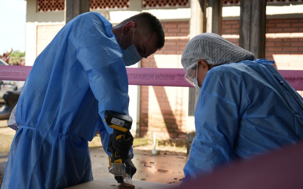 Durante la intervención al camposanto se llevó a cabo el proceso de verificación de correspondencia de información post mortem. Estos cuerpos corresponden a personas desaparecidas en el marco del conflicto armado y que fallecieron entre 2010 y 2015.