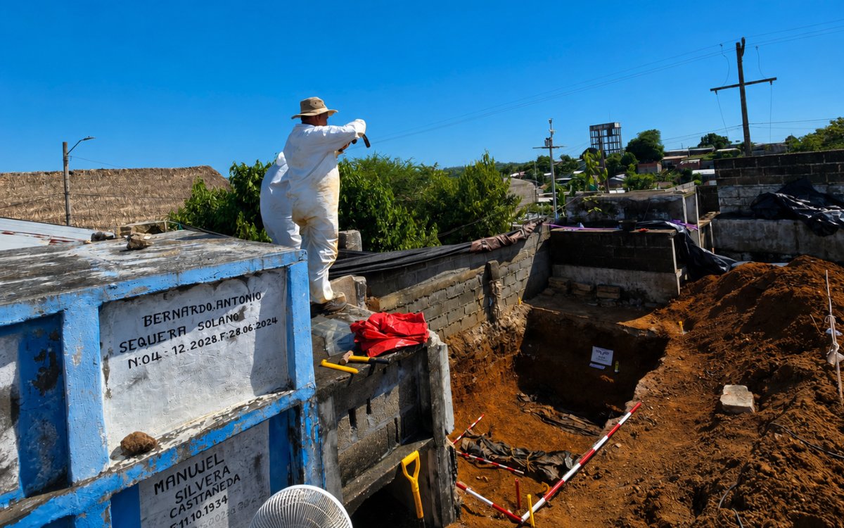 La UBPD recupera cinco cuerpos en la segunda intervención forense del cementerio parroquial de Puerto Libertador, en Córdoba