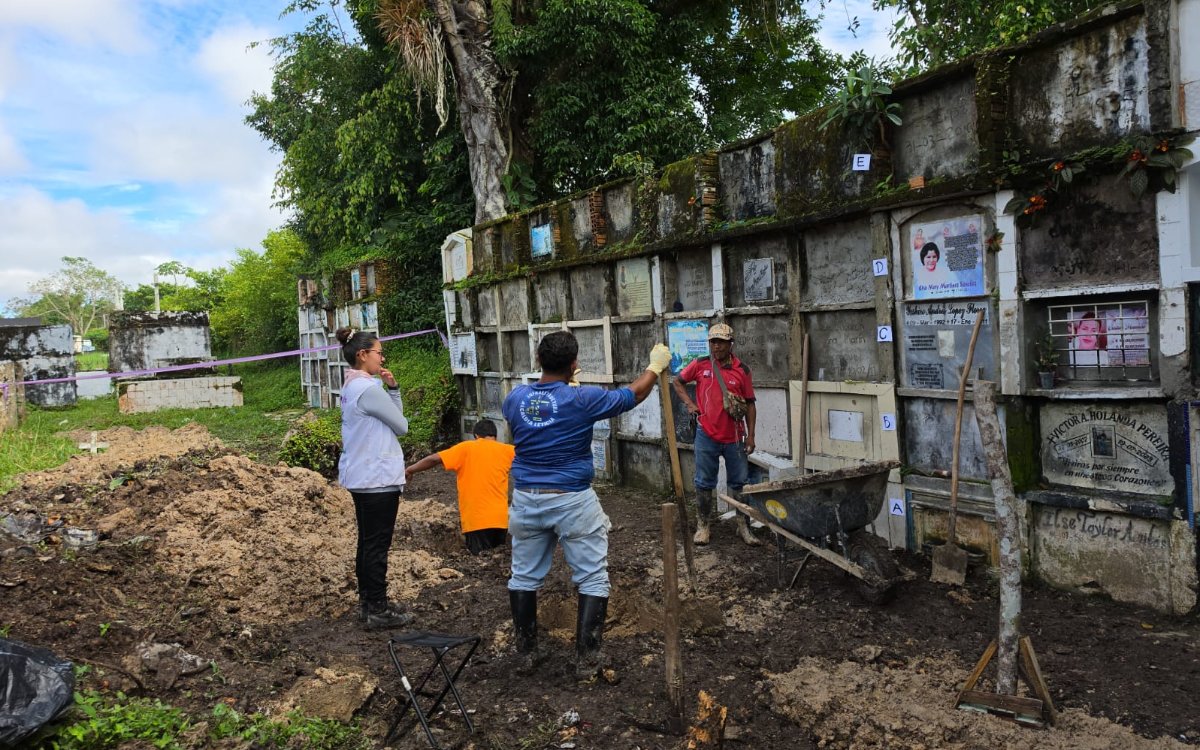 Imagen de la noticia La primera intervención forense de la UBPD en el cementerio municipal de Leticia abre caminos para la búsqueda 